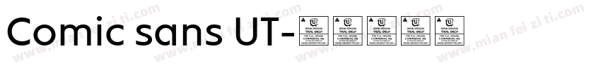 Comic sans UT字体转换